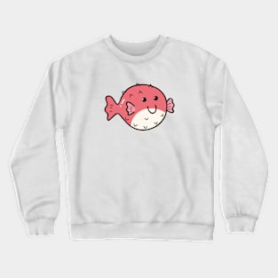 Cute Blowfish Doodle Crewneck Sweatshirt